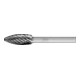 PFERD Hartmetall Hochleistungsfrässtift ALLROUND Flamme B Ø 10x25 mm Schaft-Ø 6 mm HICOAT universal-1
