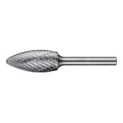 PFERD Hartmetall Hochleistungsfrässtift ALLROUND Flamme B Ø 16x35 mm Schaft-Ø 6 mm universal grob