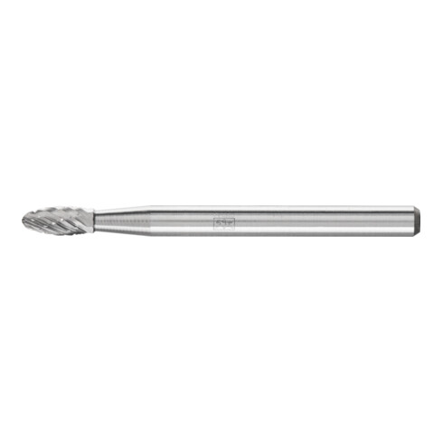 PFERD Hartmetall Hochleistungsfrässtift ALLROUND Flamme B Ø03x07 mm Schaft-Ø 3 mm universal grob