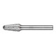 PFERD Hartmetall Hochleistungsfrässtift ALLROUND Rundbogen KEL Ø 10x20mm Schaft-Ø 6mm universal grob-1