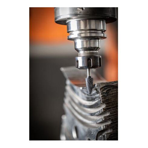 PFERD Hartmetall Hochleistungsfrässtift ALLROUND Rundbogen RBF Ø 10x20mm Schaft-Ø 6mm HICOAT universal