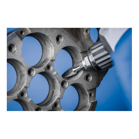 PFERD Hartmetall Hochleistungsfrässtift ALLROUND Rundbogen RBF Ø 10x20mm Schaft-Ø 6mm universal grob