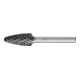 PFERD Hartmetall Hochleistungsfrässtift ALLROUND Rundbogen RBF Ø 12x25mm Schaft-Ø 6mm HICOAT universal-1