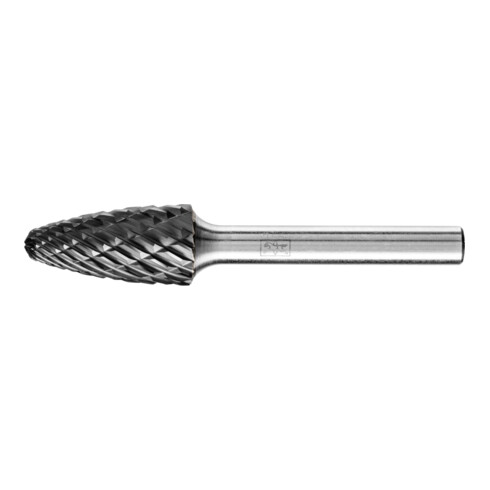 PFERD Hartmetall Hochleistungsfrässtift ALLROUND Rundbogen RBF Ø 12x25mm Schaft-Ø 6mm HICOAT universal