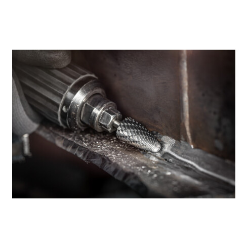 PFERD Hartmetall Hochleistungsfrässtift ALLROUND Rundbogen RBF Ø 16x30mm Schaft-Ø 6mm universal grob