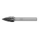 PFERD Hartmetall Hochleistungsfrässtift ALLROUND Spitzbogen SPG Ø 10x20mm Schaft-Ø 6mm HICOAT universal-1