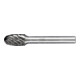 PFERD Hartmetall Hochleistungsfrässtift ALLROUND Tropfen TRE Ø 10x16mm Schaft-Ø 6mm HICOAT universal-1
