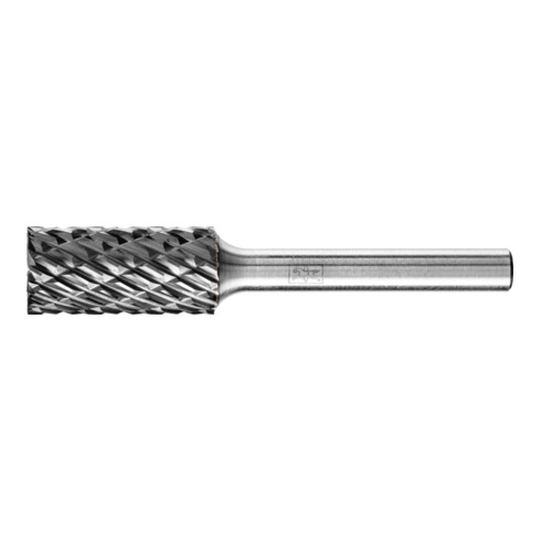 PFERD Hartmetall Hochleistungsfrässtift ALLROUND Zylinder ZYAS stirn Ø 12x25mm Schaft-Ø 6mm HICOAT Stahl