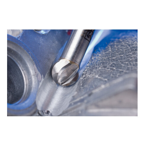 PFERD Hartmetall Hochleistungsfrässtift ALU Kugel KUD Ø 06x05mm Schaft-Ø 6mm für Alu/NE Metalle