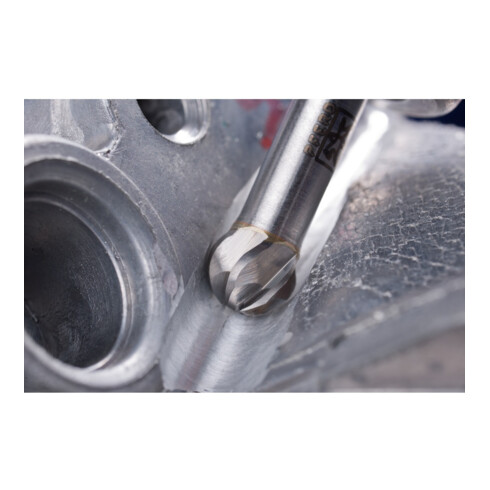 PFERD Hartmetall Hochleistungsfrässtift ALU Kugel KUD Ø 06x05mm Schaft-Ø 6mm für Alu/NE Metalle