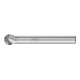 PFERD Hartmetall Hochleistungsfrässtift ALU Kugel KUD Ø 08x07mm Schaft-Ø 6mm für Alu/NE Metalle-1