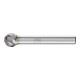 PFERD Hartmetall Hochleistungsfrässtift ALU Kugel KUD Ø 10x09mm Schaft-Ø 6mm für Alu/NE Metalle-1