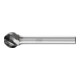 PFERD Hartmetall Hochleistungsfrässtift ALU Kugel KUD Ø 12x10mm Schaft-Ø 6mm für Alu/NE Metalle HICOAT-1