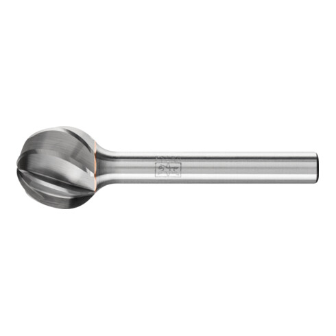 PFERD Hartmetall Hochleistungsfrässtift ALU Kugel KUD Ø 16x14mm Schaft-Ø 6mm für Alu/NE Metalle