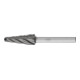 PFERD Hartmetall Hochleistungsfrässtift  ALU Rundbogen KEL Ø 12x30mm Schaft-Ø 6mm für Alu/NE Metalle HICOAT-1