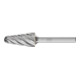 PFERD Hartmetall Hochleistungsfrässtift ALU Rundbogen KEL Ø 16x30mm Schaft-Ø 6mm für Alu/NE Metalle-1