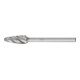PFERD Hartmetall Hochleistungsfrässtift ALU Rundbogen RBF Ø 06x13mm Schaft-Ø 3mm für Alu/NE Metalle-1