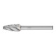 PFERD Hartmetall Hochleistungsfrässtift ALU Rundbogen RBF Ø 10x20mm Schaft-Ø 6mm für Alu/NE Metalle-1