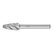 PFERD Hartmetall Hochleistungsfrässtift ALU Rundbogen RBF Ø 10x20mm Schaft-Ø 6mm für Alu/NE Metalle