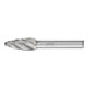 PFERD Hartmetall Hochleistungsfrässtift ALU Rundbogen RBF Ø 12x25mm Schaft-Ø 8mm für Alu/NE Metalle-1