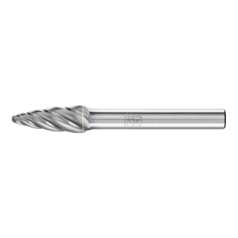 PFERD Hartmetall Hochleistungsfrässtift ALU Rundbogen RBF Ø 12x25mm Schaft-Ø 6mm für Alu/NE Metalle