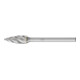 PFERD Hartmetall Hochleistungsfrässtift ALU Spitzbogen SPG Ø 06x13mm Schaft-Ø 3mm für Alu/NE Metalle-1