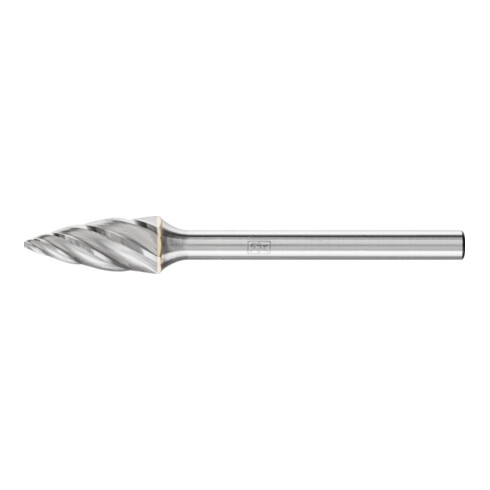 PFERD Hartmetall Hochleistungsfrässtift ALU Spitzbogen SPG Ø 06x13mm Schaft-Ø 3mm für Alu/NE Metalle