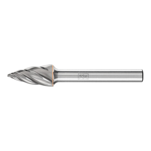 PFERD Hartmetall Hochleistungsfrässtift ALU Spitzbogen SPG Ø 10x20mm Schaft-Ø 6mm für Alu/NE Metalle