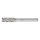 PFERD Hartmetall Hochleistungsfrässtift ALU Zylinder ZYAS stirn Ø 08x20mm Schaft-Ø 6 mm Alu/NE Metal-1