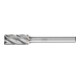 PFERD Hartmetall Hochleistungsfrässtift ALU Zylinder ZYAS stirn Ø 10x20mm Schaft-Ø 6 mm Alu/NE Metal-1