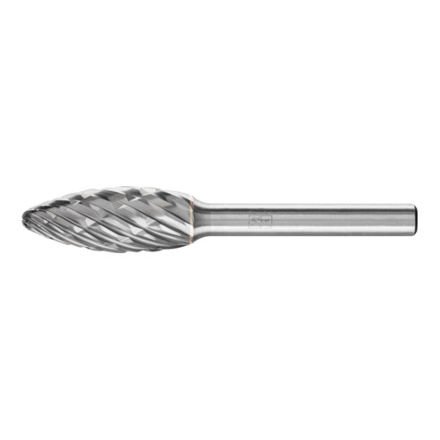 PFERD Hartmetall Hochleistungsfrässtift CAST Flamme B Ø 12x30mm Schaft-Ø 6 mm für Gußeisen