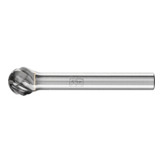 PFERD Hartmetall Hochleistungsfrässtift CAST Kugel KUD Ø 10x09 mm Schaft-Ø 6 mm für Gußeisen