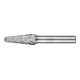 PFERD Hartmetall Hochleistungsfrässtift CAST Rundbogen KEL Ø 12x30mm Schaft-Ø 8 mm für Gußeisen-1