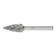 PFERD Hartmetall Hochleistungsfrässtift CAST Spitzbogen SPG Ø 12x25 mm Schaft-Ø 6 mm für Gußeisen-1