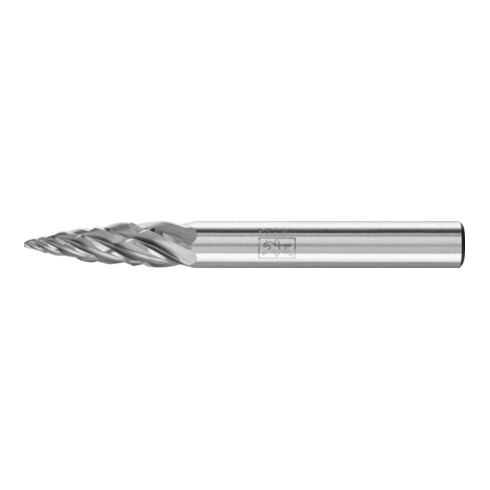 PFERD Hartmetall Hochleistungsfrässtift CAST Spitzbogen SPG Ø 06x18 mm Schaft-Ø 6 mm für Gußeisen