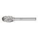 PFERD Hartmetall Hochleistungsfrässtift CAST Tropfen TRE Ø 12x20mm Schaft-Ø 6 mm für Gußeisen-1