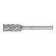 PFERD Hartmetall Hochleistungsfrässtift CAST Zylinder ZYAS stirnverzahnt Ø 10x20mm Schaft-Ø 6mm für Gußeisen-1