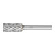 PFERD Hartmetall Hochleistungsfrässtift CAST Zylinder ZYAS stirnverzahnt Ø 12x25mm Schaft-Ø 6mm für Gußeisen-1