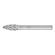 PFERD Hartmetall Hochleistungsfrässtift INOX Flamme B Ø 08x20mm Schaft-Ø 6 mm für Edelstahl