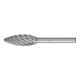PFERD Hartmetall Hochleistungsfrässtift INOX Flamme B Ø 12x30mm Schaft-Ø 6 mm für Edelstahl-1