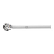 PFERD Hartmetall Hochleistungsfrässtift INOX Kugel KUD Ø 06x05 mm Schaft-Ø 3 mm für Edelstahl