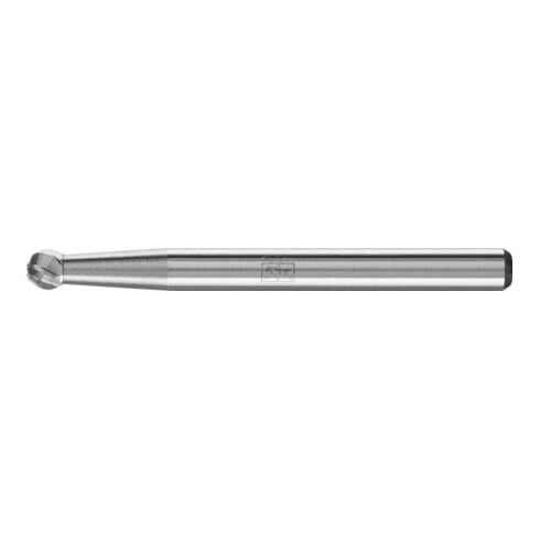 PFERD Hartmetall Hochleistungsfrässtift INOX Kugel KUD Ø 03x02 mm Schaft-Ø 3 mm für Edelstahl