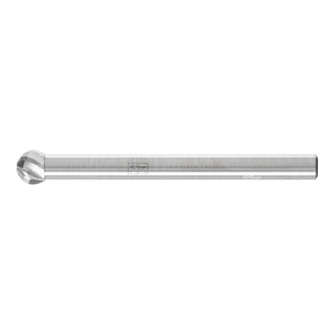 PFERD Hartmetall Hochleistungsfrässtift INOX Kugel KUD Ø 04x03 mm Schaft-Ø 3 mm für Edelstahl