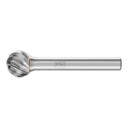 PFERD Hartmetall Hochleistungsfrässtift INOX Kugel KUD Ø 12x10mm Schaft-Ø 6 mm für Edelstahl