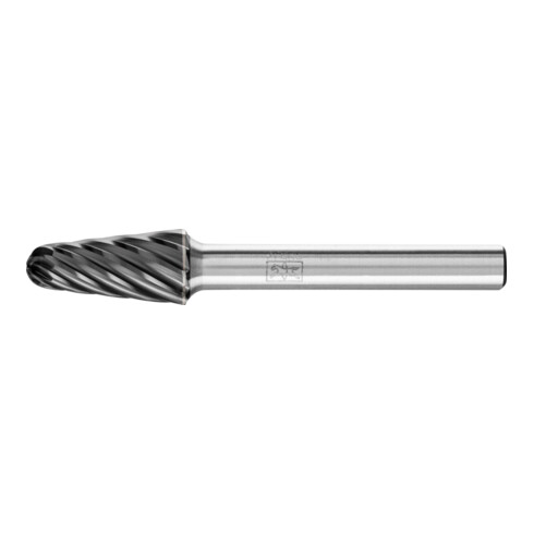 PFERD Hartmetall Hochleistungsfrässtift INOX Rundbogen KEL Ø 10x20mm Schaft-Ø 6 mm HICOAT Edelstahl