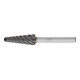 PFERD Hartmetall Hochleistungsfrässtift INOX Rundbogen KEL Ø 12x30mm Schaft-Ø 6 mm HICOAT Edelstahl-1