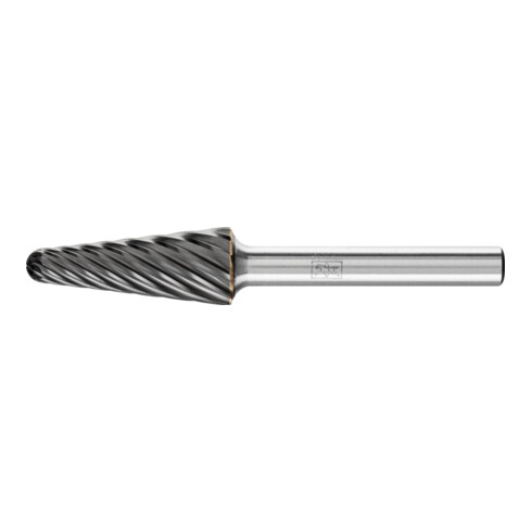 PFERD Hartmetall Hochleistungsfrässtift INOX Rundbogen KEL Ø 12x30mm Schaft-Ø 6 mm HICOAT Edelstahl