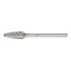 PFERD Hartmetall Hochleistungsfrässtift INOX Rundbogen RBF Ø 06x13 mm Schaft-Ø 3 mm für Edelstahl-1