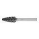 PFERD Hartmetall Hochleistungsfrässtift INOX Rundbogen RBF Ø 12x25 mm Schaft-Ø 6 mm HICOAT Edelstahl-1
