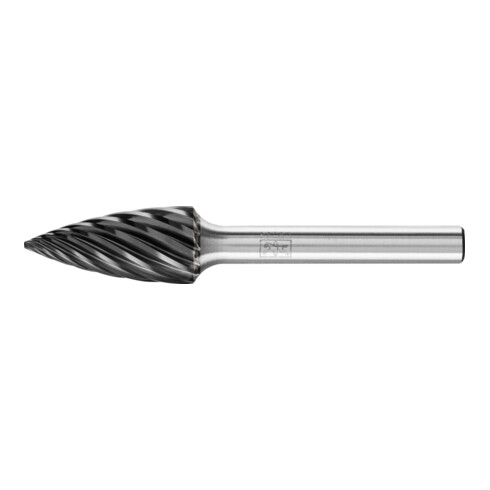 PFERD Hartmetall Hochleistungsfrässtift INOX Spitzbogen SPG Ø 12x25 mm Schaft-Ø 6 mm HICOAT Edelstahl